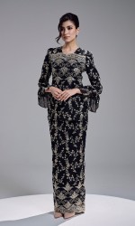 AMBER KURUNG - BLACK
