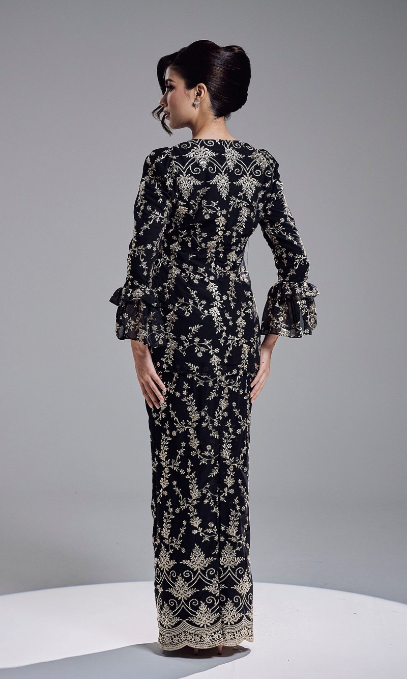 AMBER KURUNG - BLACK