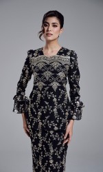 AMBER KURUNG - BLACK