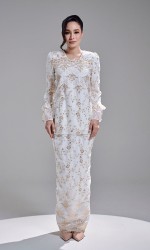 AMBER KURUNG - OFF WHITE