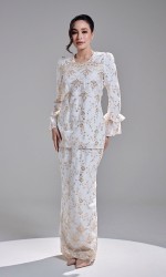 AMBER KURUNG - OFF WHITE