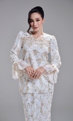AMBER KURUNG - OFF WHITE