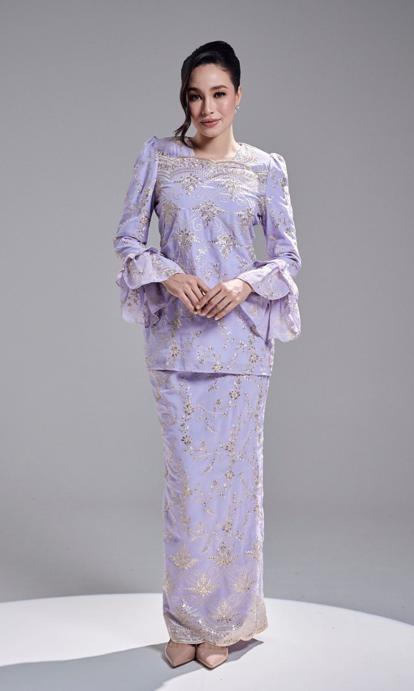 AMBER KURUNG - LILAC PURPLE