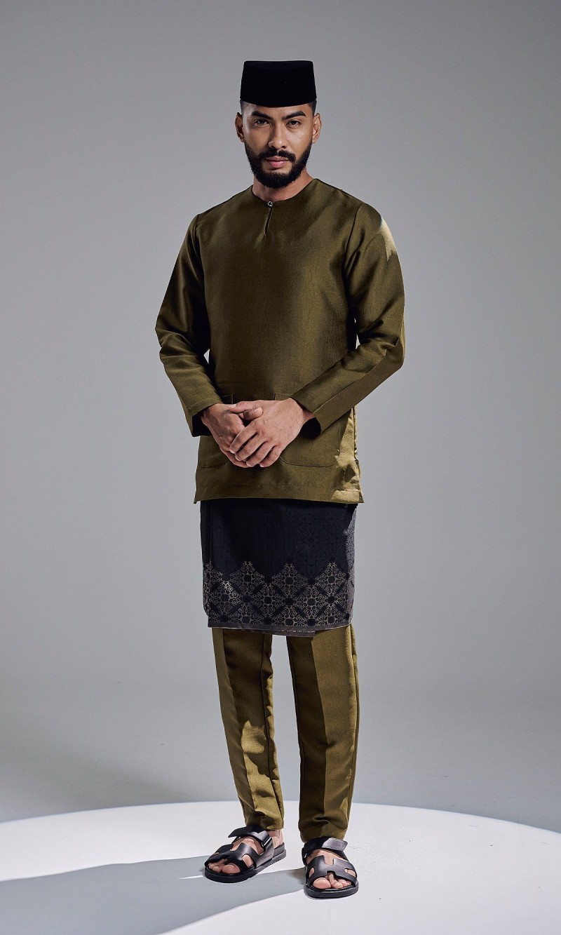 AZRAVI BAJU MELAYU - DARK OLIVE