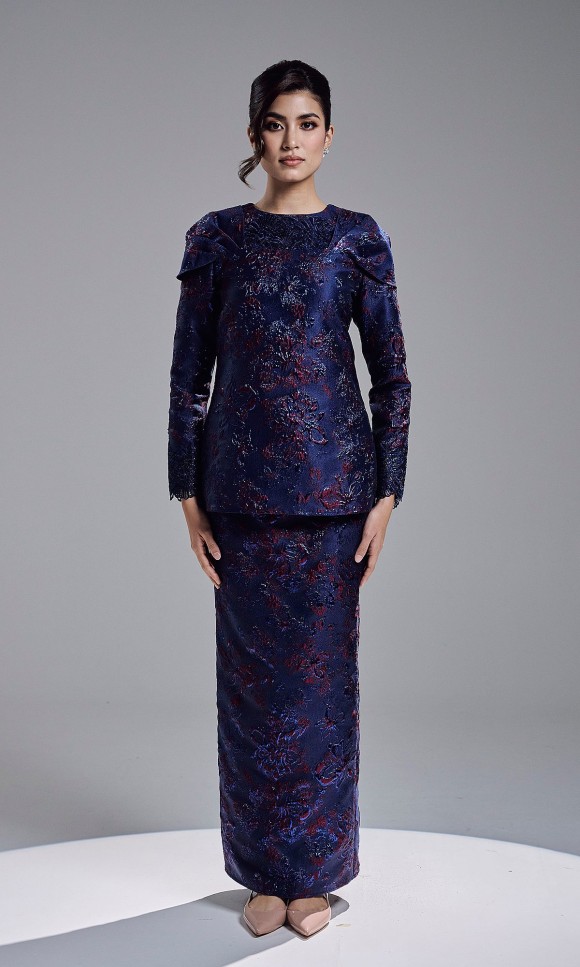 ALANEY KURUNG - NAVY