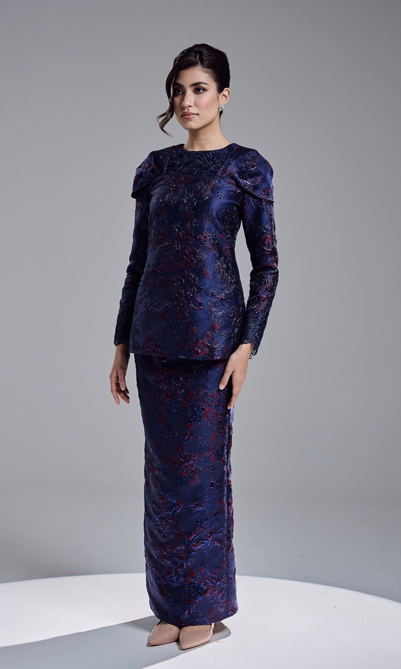 ALANEY KURUNG - NAVY