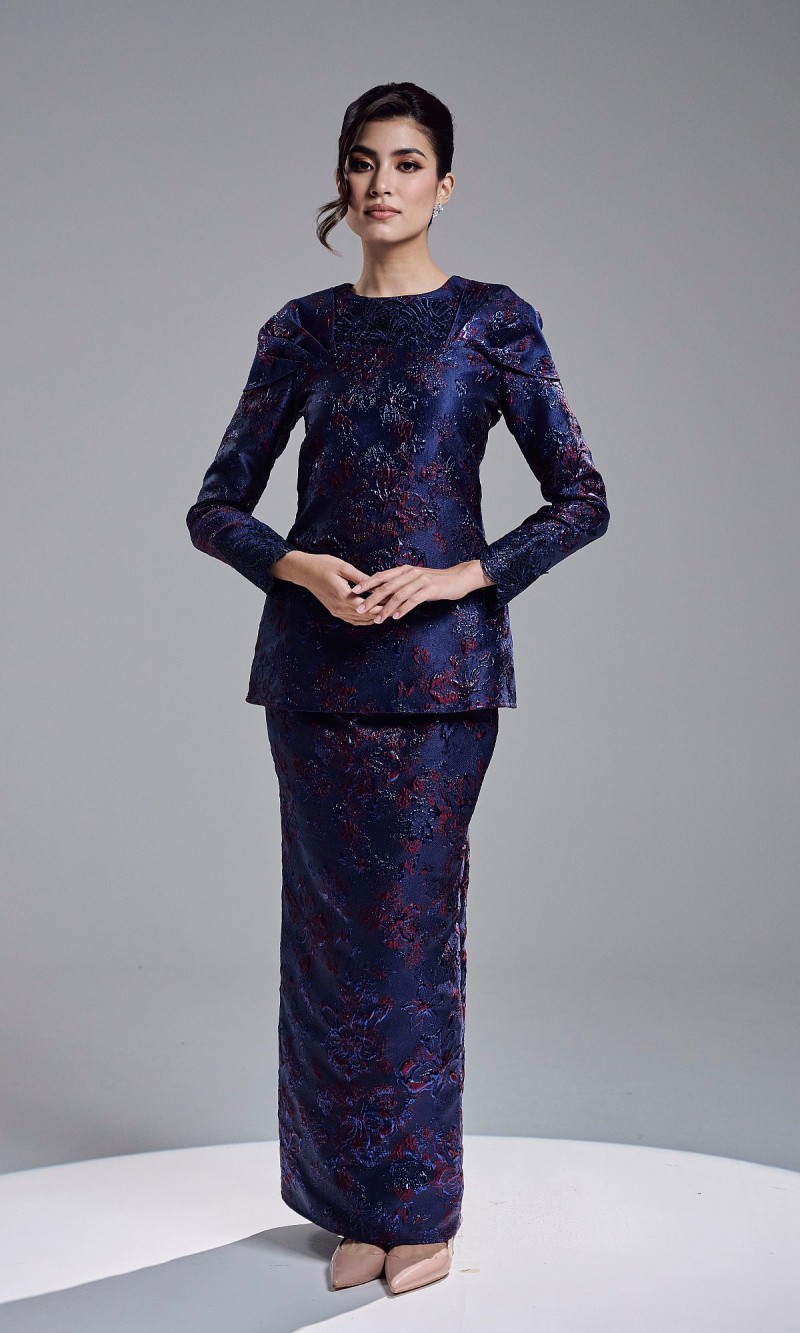 ALANEY KURUNG - NAVY