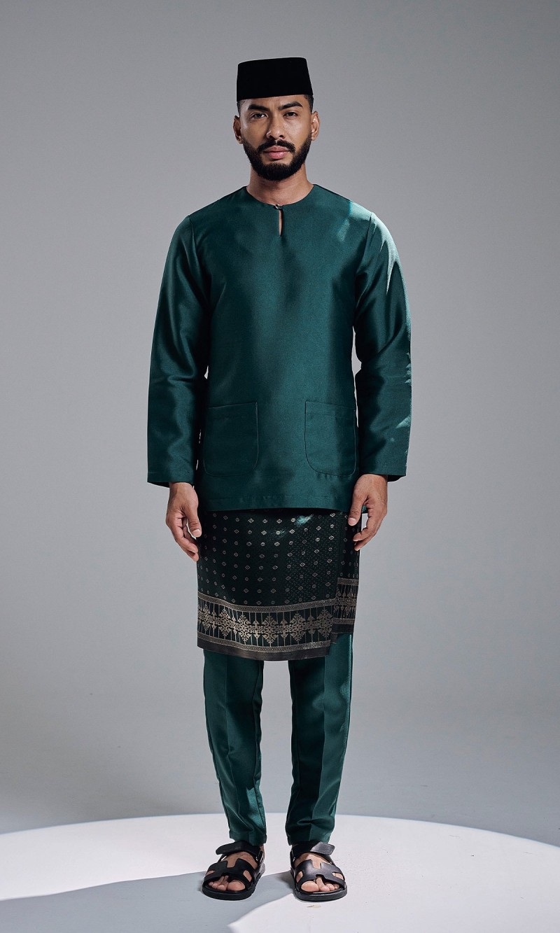 AZRAVI BAJU MELAYU - DARK GREEN