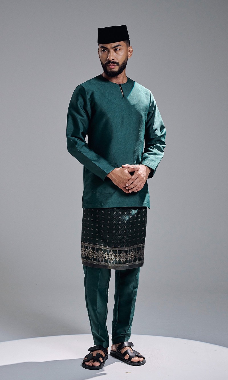AZRAVI BAJU MELAYU - DARK GREEN