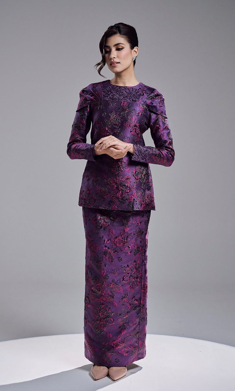 ALANEY KURUNG - DARK PURPLE