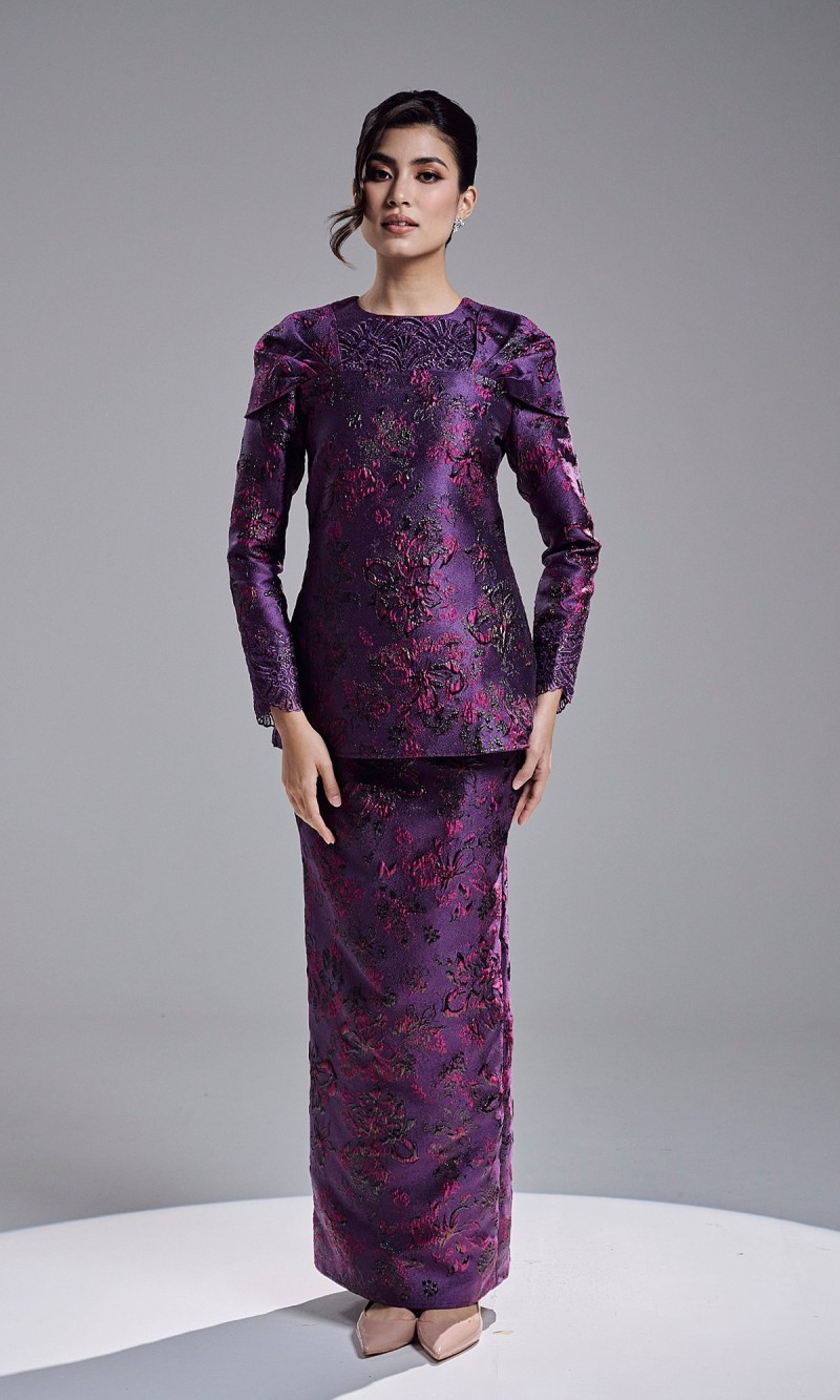ALANEY KURUNG - DARK PURPLE