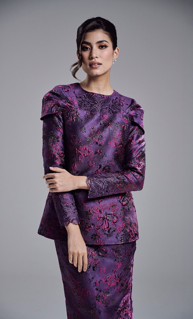 ALANEY KURUNG - DARK PURPLE