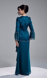 SARABIACA KURUNG - TEAL BLUE