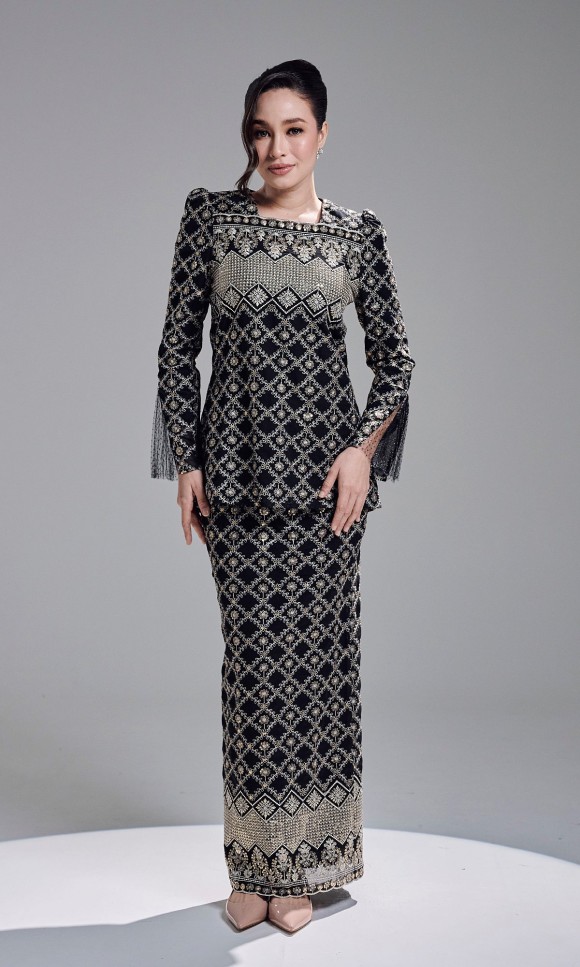 ESHANA KURUNG  - BLACK