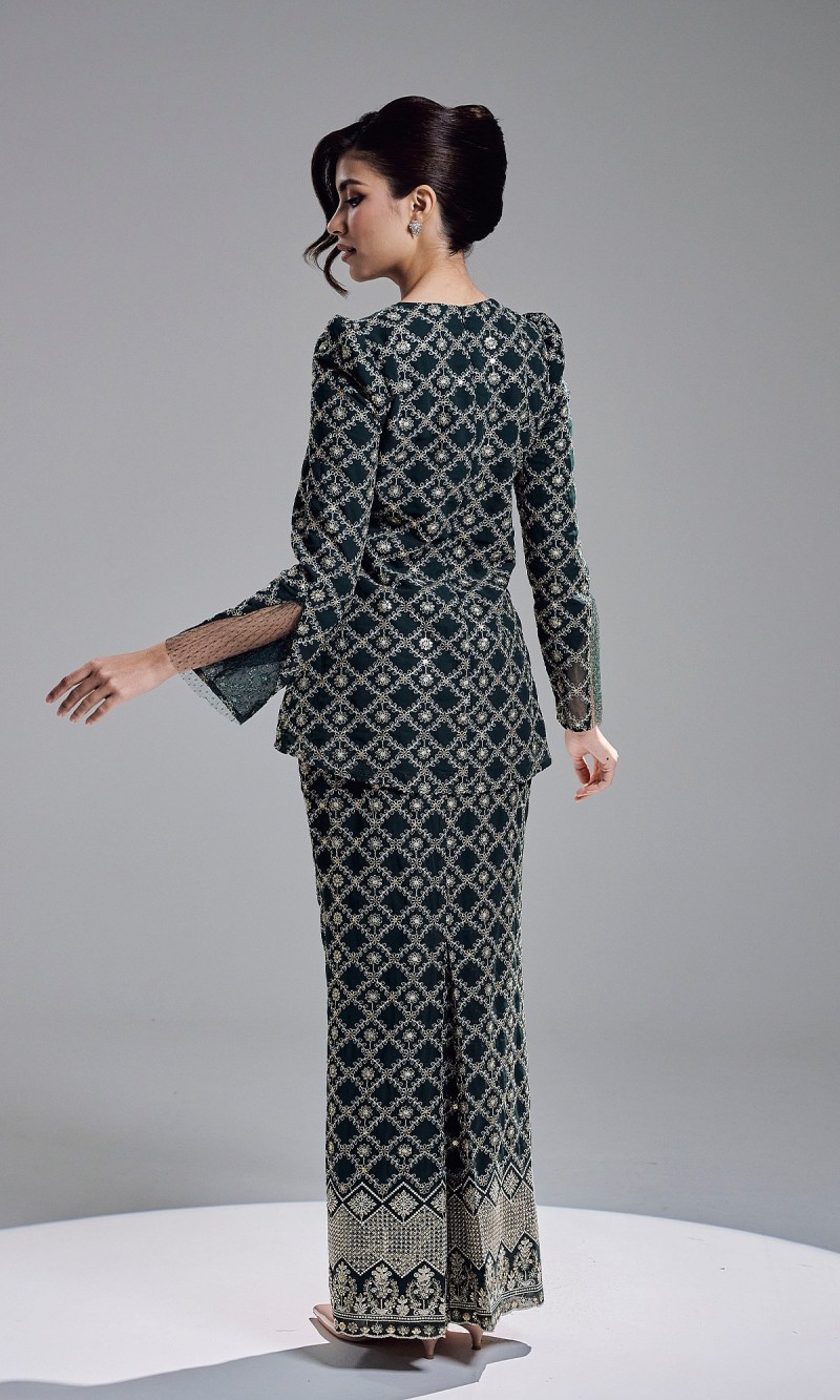 ESHANA KURUNG - DARK GREEN