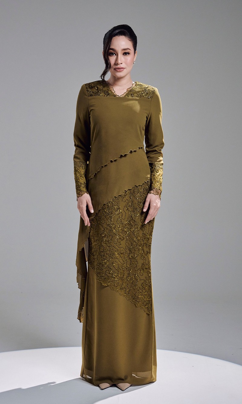 KAREETA DRESS - OLIVE
