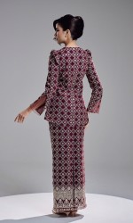 ESHANA KURUNG - BURGUNDY