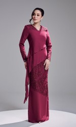 KAREETA DRESS - DARK FUSCHIA