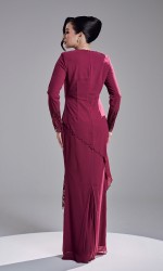 KAREETA DRESS - DARK FUSCHIA