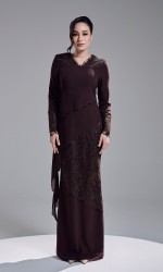 KAREETA DRESS - MAHOGANY