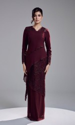 KAREETA DRESS - WINE
