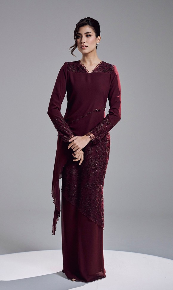 KAREETA DRESS - WINE KAREETA DRESS - WINE