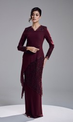 KAREETA DRESS - WINE
