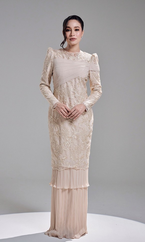 ROZELLE DRESS - CHAMPAGNE