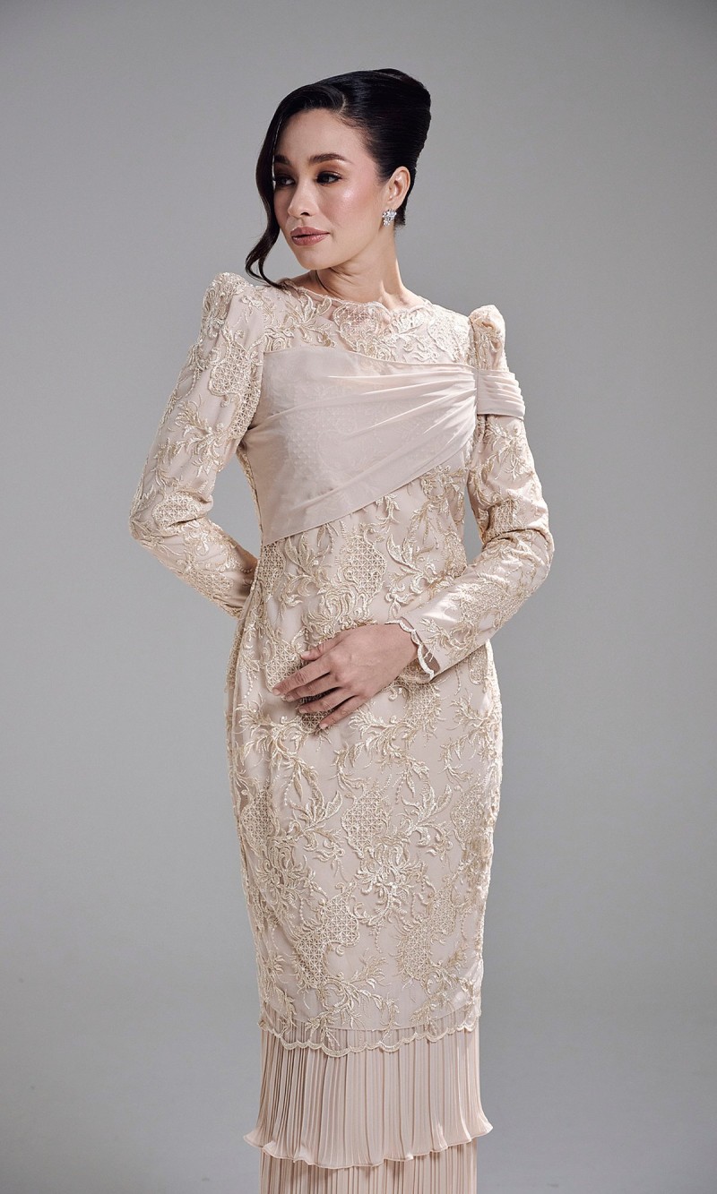 ROZELLE DRESS - CHAMPAGNE