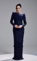 ROZELLE DRESS - NAVY