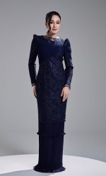 ROZELLE DRESS - NAVY