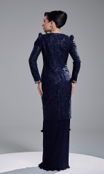 ROZELLE DRESS - NAVY