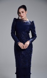 ROZELLE DRESS - NAVY
