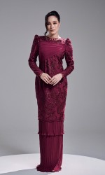 ROZELLE DRESS - DARK FUSCHIA