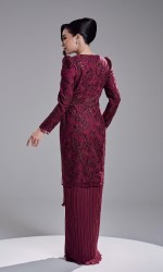 ROZELLE DRESS - DARK FUSCHIA