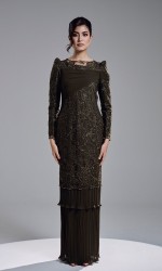 ROZELLE DRESS - DARK OLIVE ROZELLE DRESS - DARK OLIVE