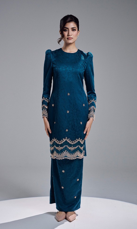 RISHANA KURUNG - TEAL BLUE