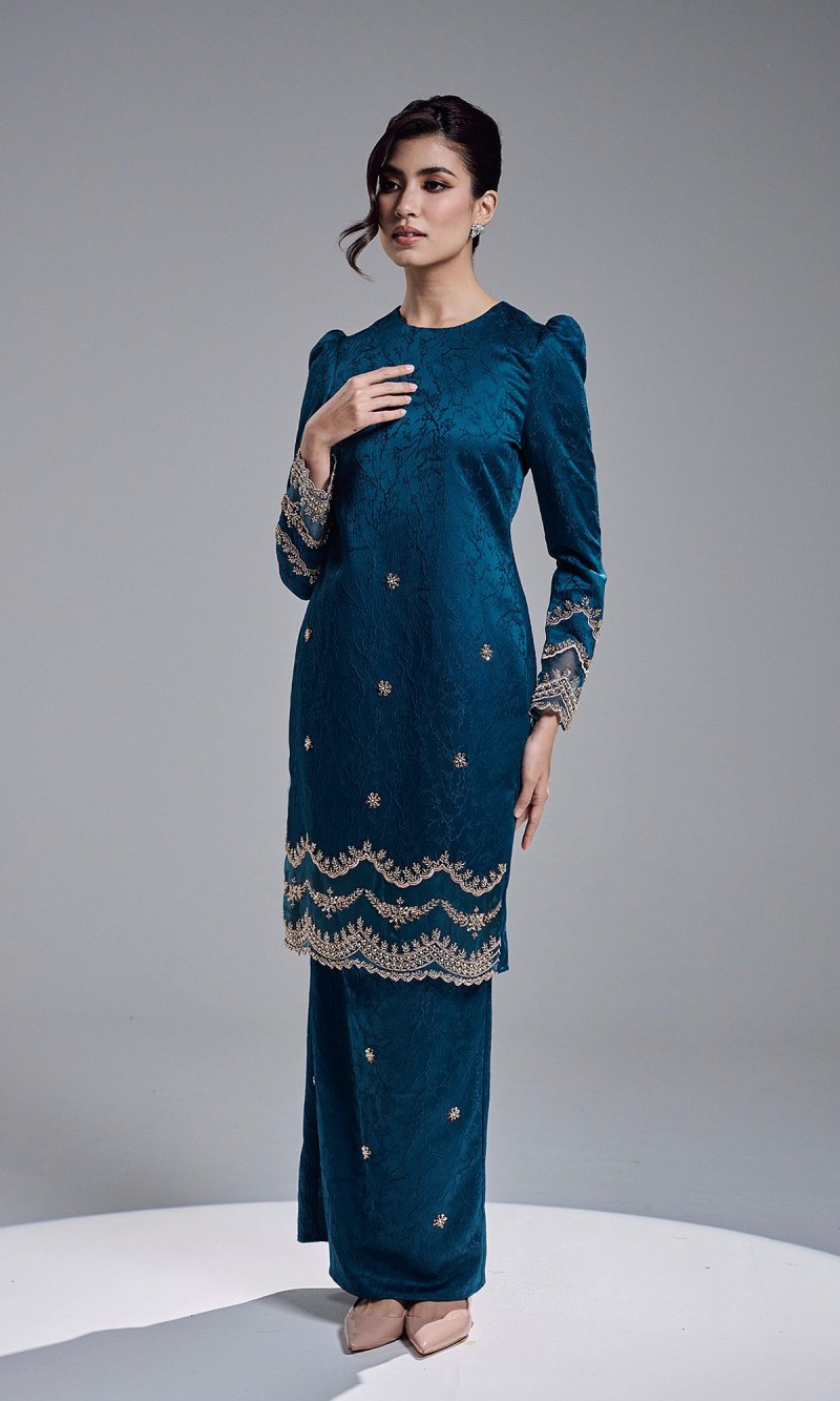 RISHANA KURUNG - TEAL BLUE