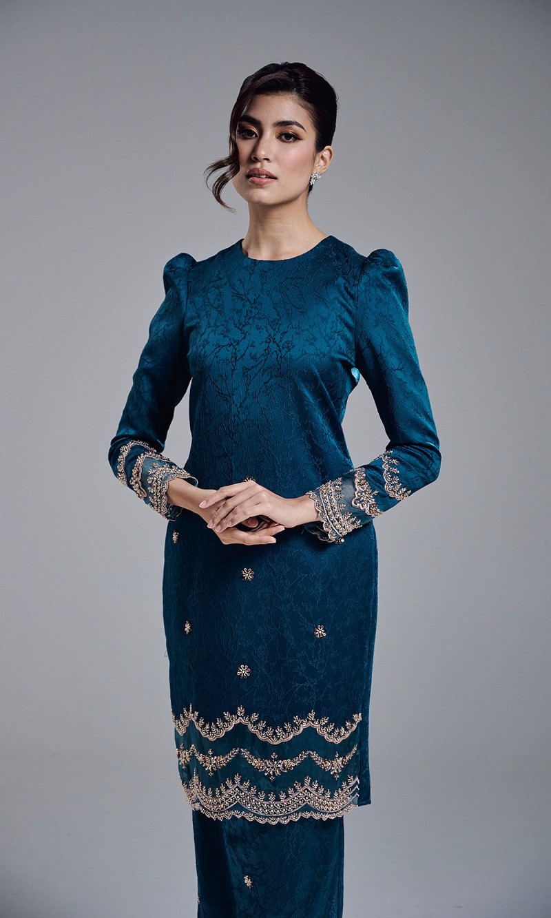 RISHANA KURUNG - TEAL BLUE