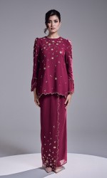 ESTIA KURUNG - DARK FUSCHIA
