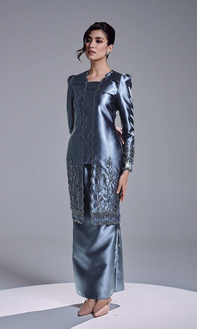 HAATIYA KURUNG - ASH BLUE