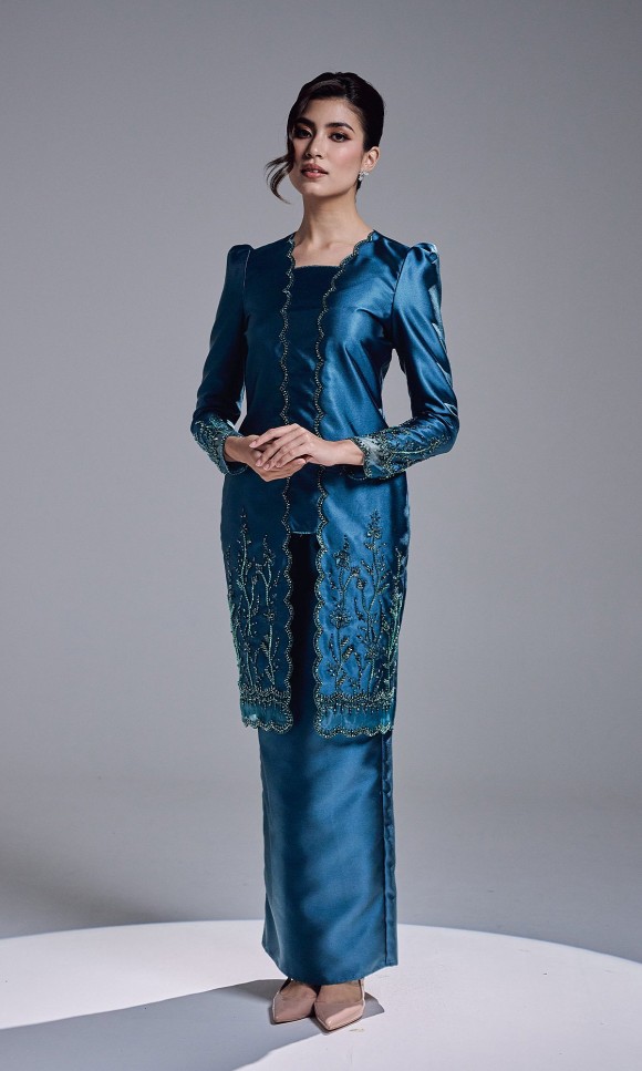 HAATIYA KURUNG - TEAL BLUE