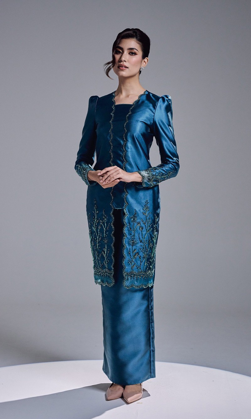 HAATIYA KURUNG - TEAL BLUE