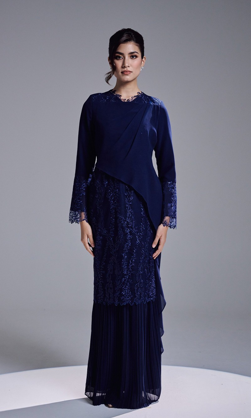 RANIA DRESS - NAVY