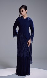 RANIA DRESS - NAVY