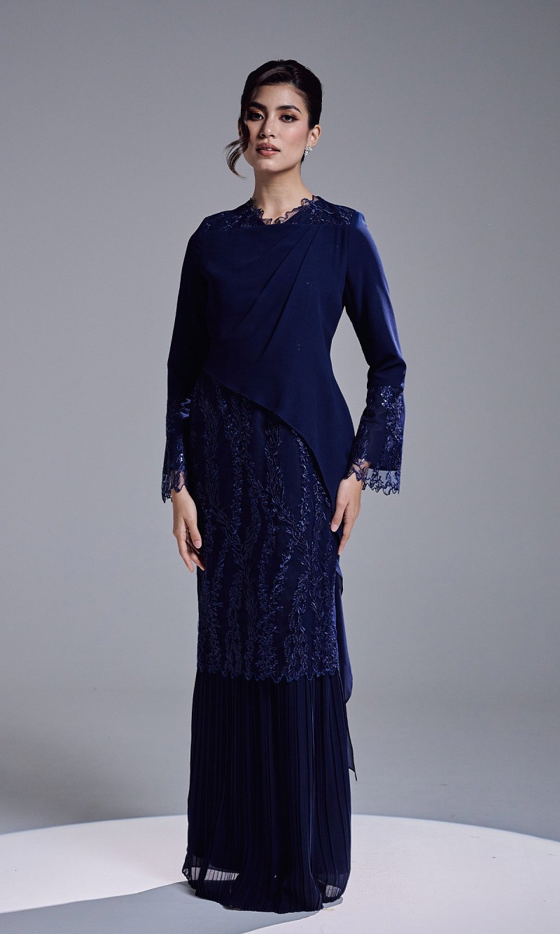 RANIA DRESS - NAVY