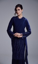 RANIA DRESS - NAVY