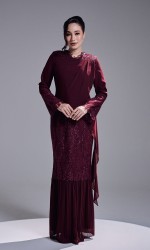 RANIA DRESS - WINE