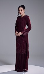 RANIA DRESS - WINE