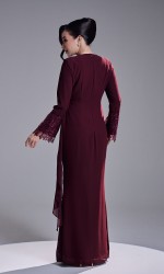 RANIA DRESS - WINE